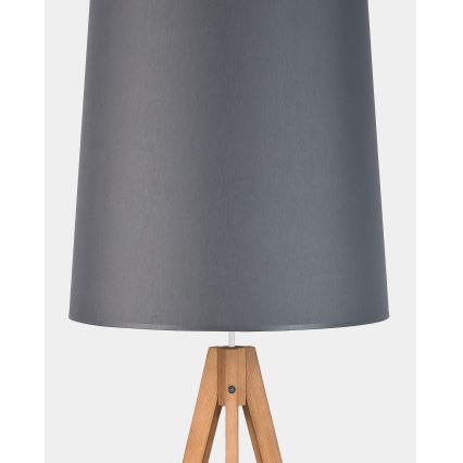 Lampă de podea WALZ 1xE27/25W/230V gri/lemn