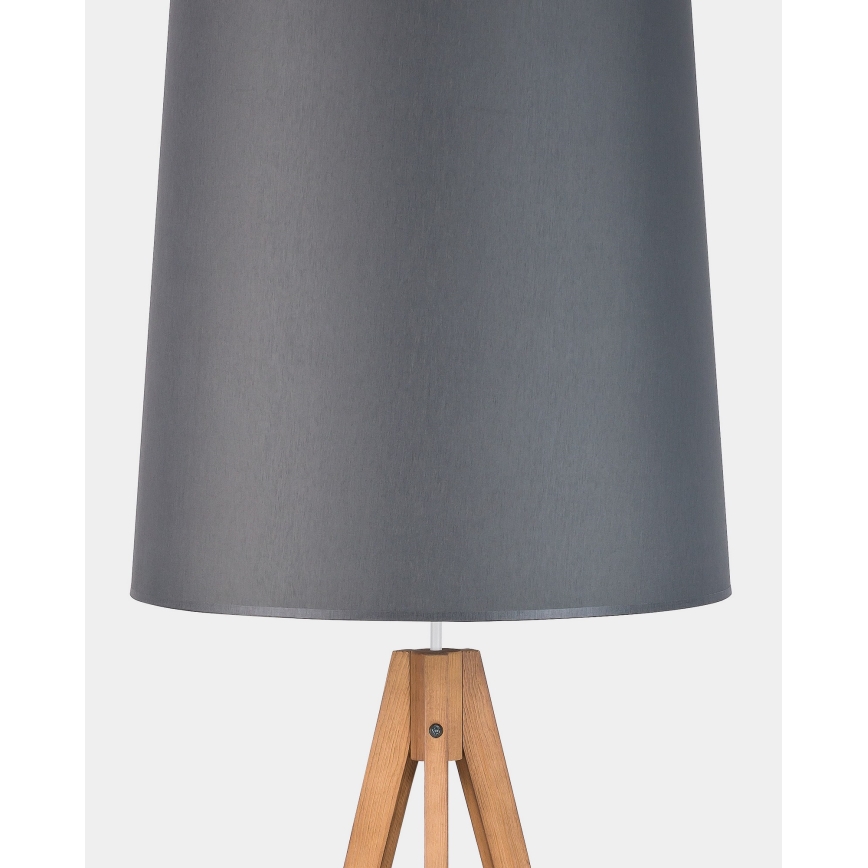 Lampă de podea WALZ 1xE27/25W/230V gri/lemn