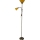 Lampă de podea WENDY, 1xE27/100W/230V + 1xE14/40W, alamă/portocaliu