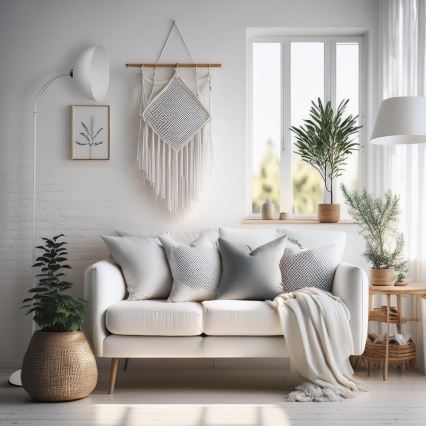 Lampă de podea ZACK 1xE27/15W/230V albă