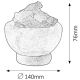 Lampă de sare (de Himalaya) 1xE14/15W/230V Rabalux 3,2 kg