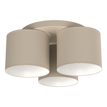 Lampă de tavan ARDEN 3xE27/15W/230V Ø 30 cm bej