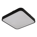 Lampă de tavan cu senzor WILTON 2xE27/60W/230V 33x33 cm neagră