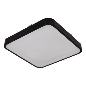 Lampă de tavan cu senzor WILTON 2xE27/60W/230V 33x33 cm neagră