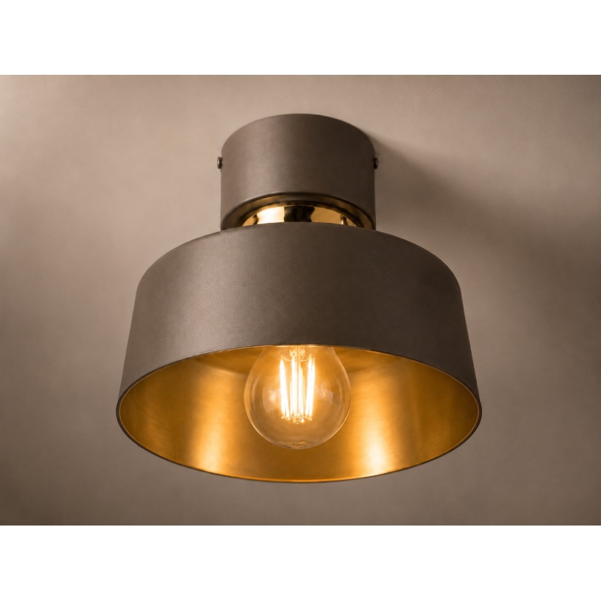 Lampă de tavan IGNIA 1xE27/60W/230V maro/auriu