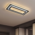Lampă de tavan LED dimmabilă LED/85W/230V 3000-6500K neagră + telecomandă