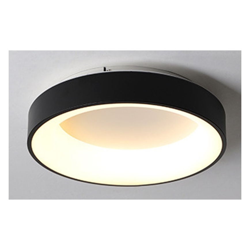 Lampă de tavan LED DRAX, 32W, 230V, 3000-6000K, Ø 38 cm, neagră