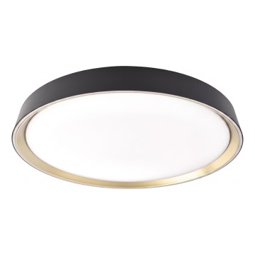 Lampă de tavan LED reglabilă ILVI LED/30W/230V 2700-6500K diam. 40 cm negru/alamă + telecomandă