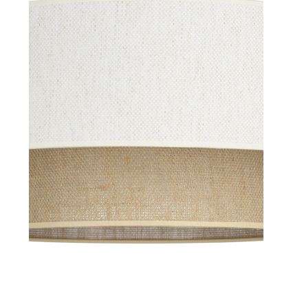 Lampă de tavan NATIA, 1x E27, 60 W, 230 V, diametru 45 cm, alb/maro