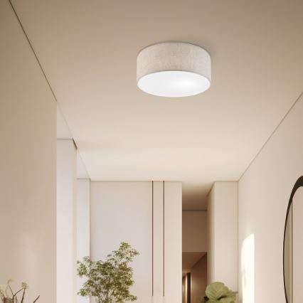 Lampă de tavan SIRJA, soclu 1x E27, 15 W, 230 V, Ø 35 cm, bej