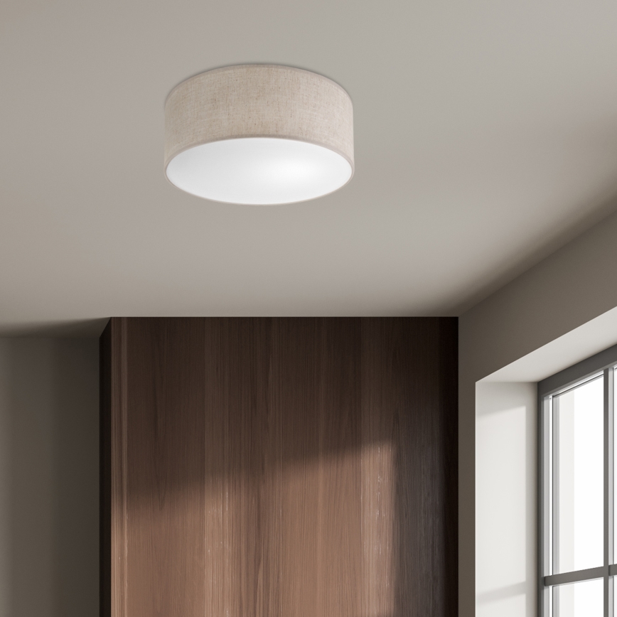 Lampă de tavan SIRJA, soclu 1x E27, 15 W, 230 V, Ø 35 cm, bej