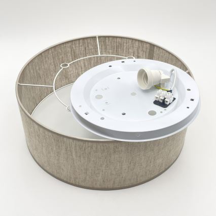 Lampă de tavan SIRJA, soclu 1x E27, 15 W, 230 V, Ø 35 cm, bej