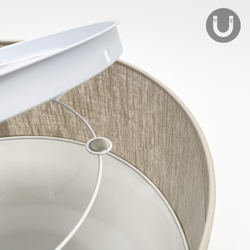 Lampă de tavan SIRJA, soclu 1x E27, 15 W, 230 V, Ø 35 cm, bej