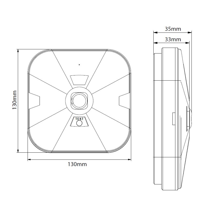 Lampă de urgență LED GATRION LED/1W/230V 6000K 1500 mAh IP54 alb