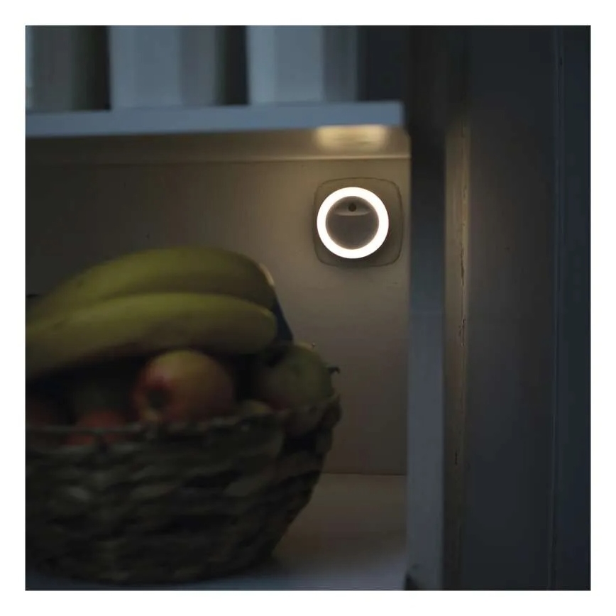 Lampă de veghe LED cu senzor de amurg, 0,3 W, 230 V