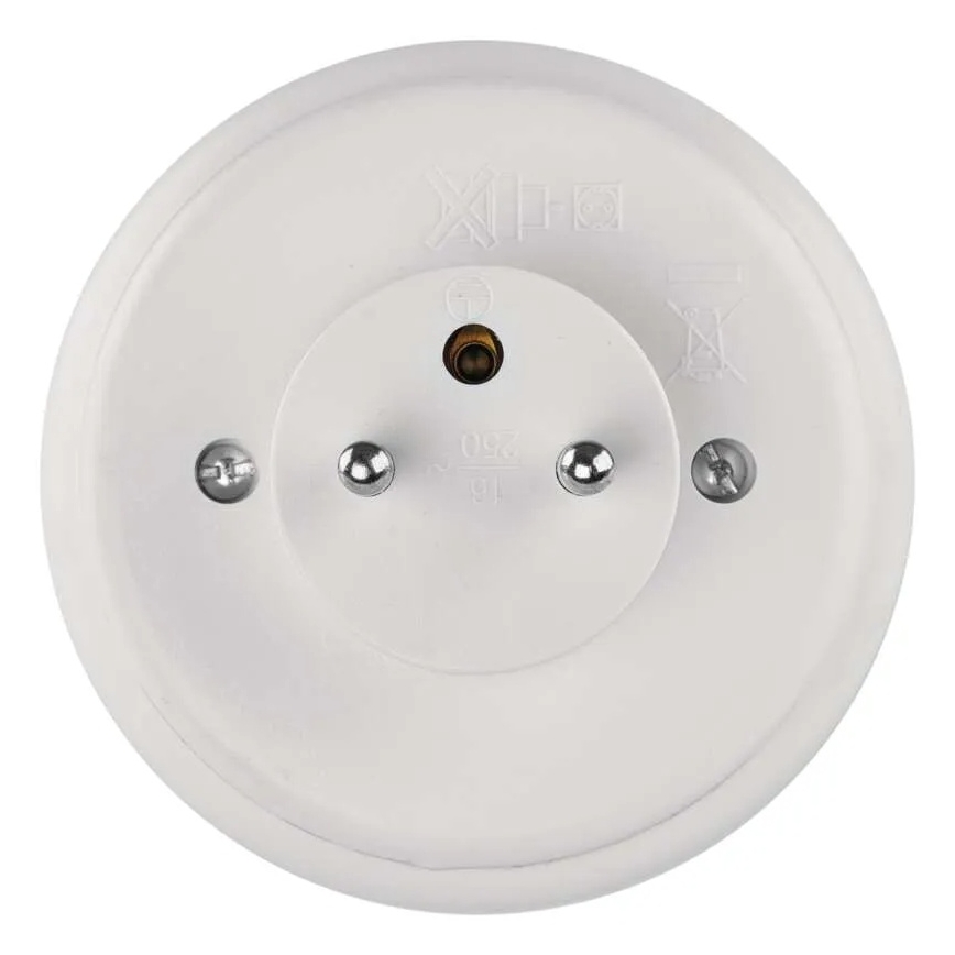 Lampă de veghe LED cu senzor și priză LED/0,3W/230V