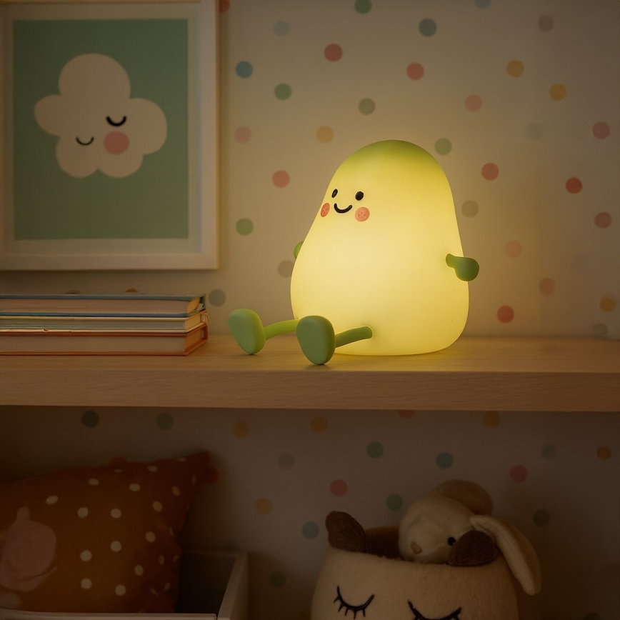 Lampă de veghe LED tactilă, reglabilă și reîncărcabilă pentru copii MANGO LED/2,5W/5V 800 mAh