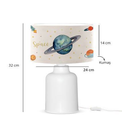 Lampă de veghe pentru copii CANDY 1xE27/40W/230V alb/multicolor