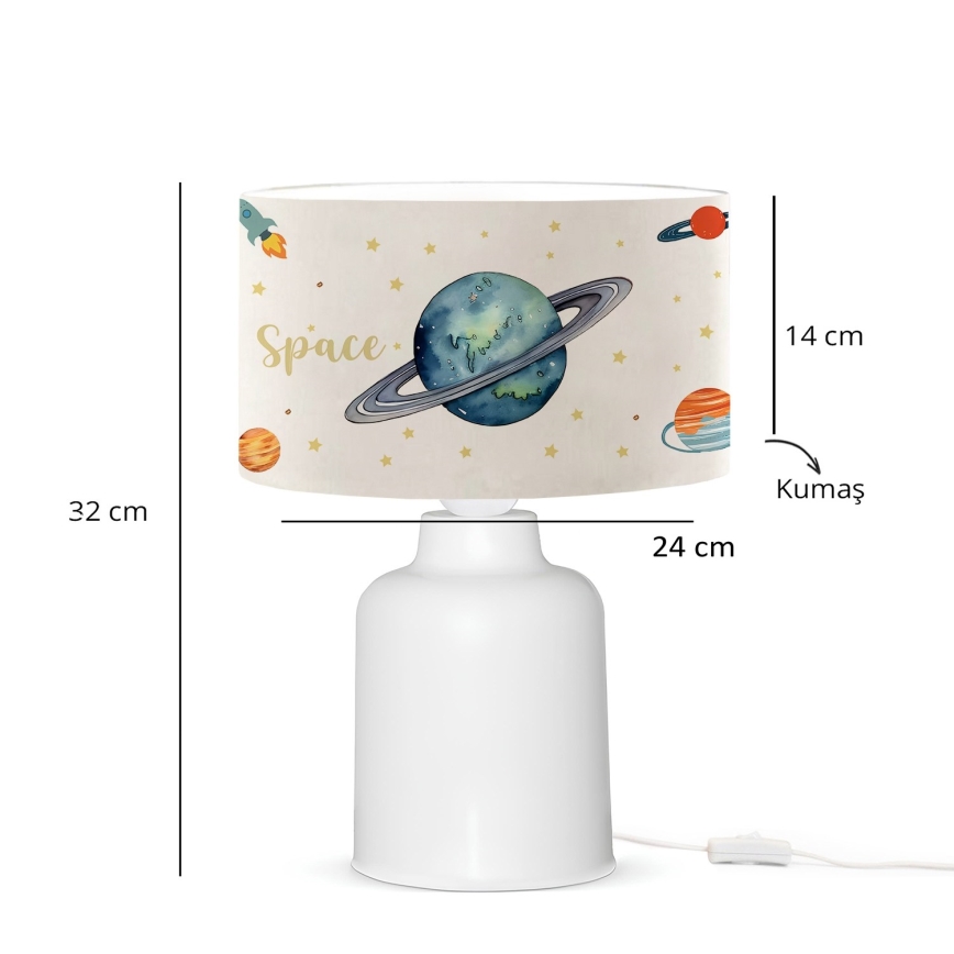 Lampă de veghe pentru copii CANDY 1xE27/40W/230V alb/multicolor