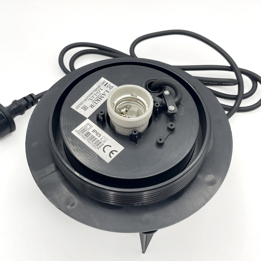 Lampă decorativă de exterior LUMISTONE 1xE27/15W/230V IP65 Ø 38 cm