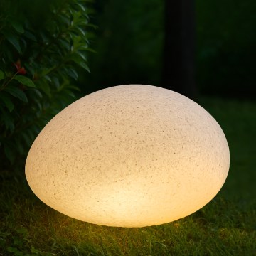 Lampă decorativă de exterior LUMISTONE, 1xE27/15W/230V, IP65, Ø 38 cm