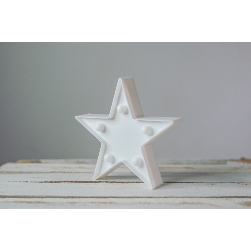 Lampă decorativă LED STAR LED/2xAA