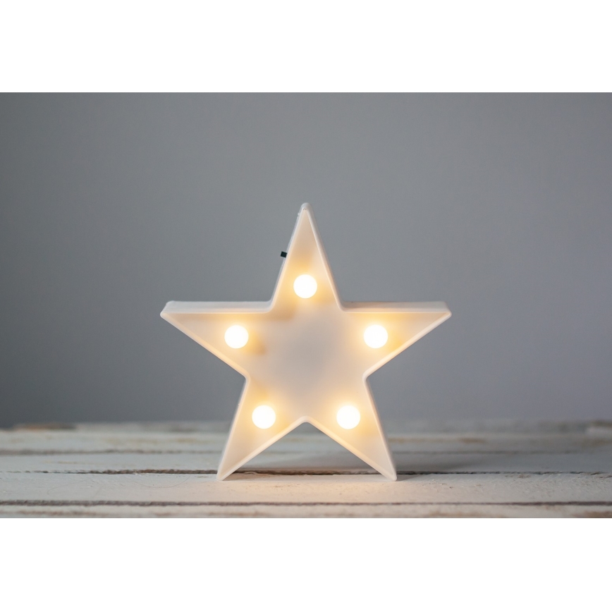 Lampă decorativă LED STAR LED/2xAA