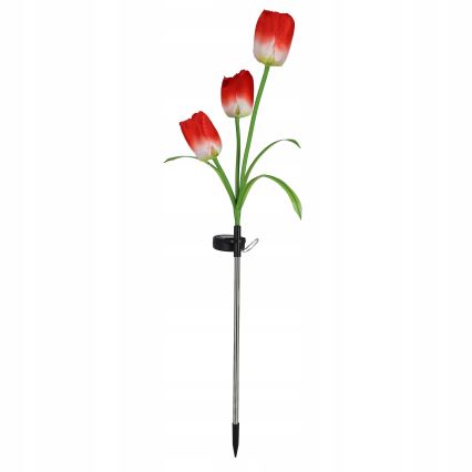 Lampă decorativă solară LED RGB 3xLED/3,7V 200 mAh IP44 tulipán