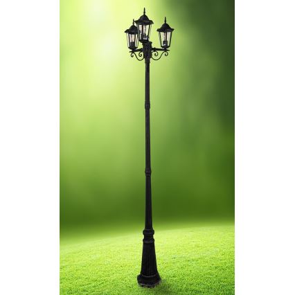 Lampă exterior LIGURIA 3xE27/60W/230V IP43 2,5m