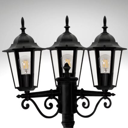 Lampă exterior LIGURIA 3xE27/60W/230V IP43 2,5m