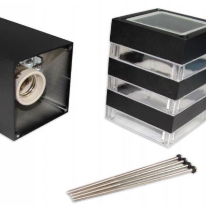 Lampă de exterior cu senzor TEKSAS 1xE27/12W/230V IP44, 44 cm, antracit