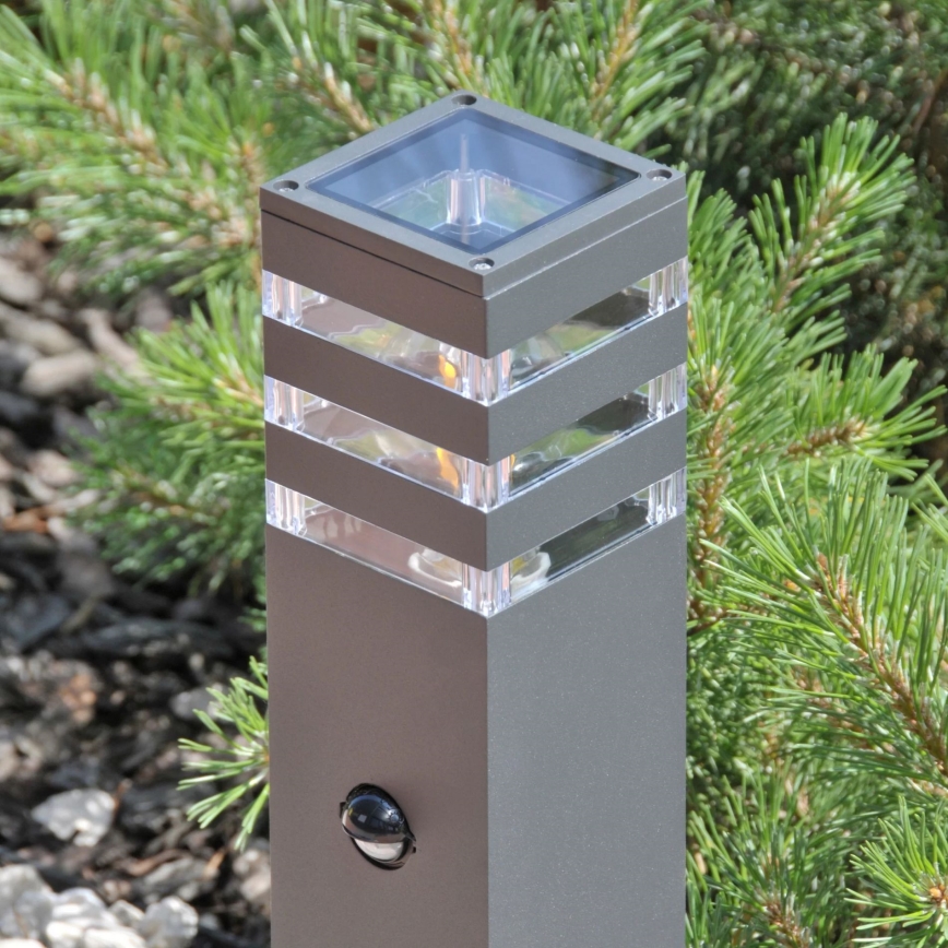 Lampă de exterior cu senzor TEKSAS 1xE27/12W/230V IP44, 74 cm, antracit