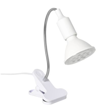Lampă flexibilă de masă cu clemă pentru creșterea plantelor PLANTY 1xE27/30W/230V alb