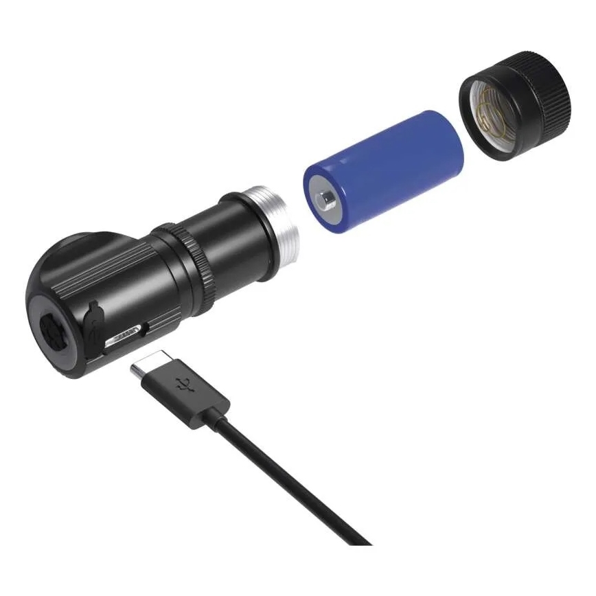 Lampă frontală LED reîncărcabilă, cu intensitate reglabilă — 800 mAh, 3,7 V