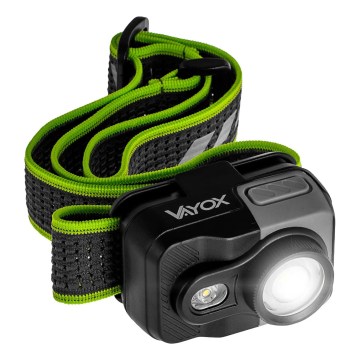 Lampă frontală LED reîncărcabilă, reglabilă LED/10W/5V/3xAAA IP66 800 lm 1000 mAh