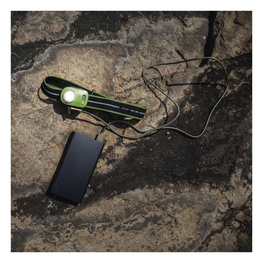 Lampă frontală LED reîncărcabilă, USB, 1600 mAh, IPX6