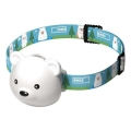 Lampă frontală LED reîncărcabilă USB, 500 mAh – model ursuleț