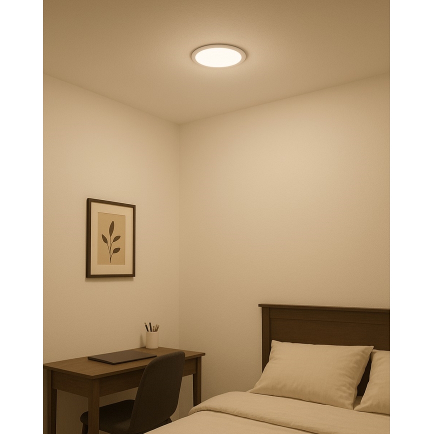 Lampă încastrată LED ROUND LED/18W/230V 2700K