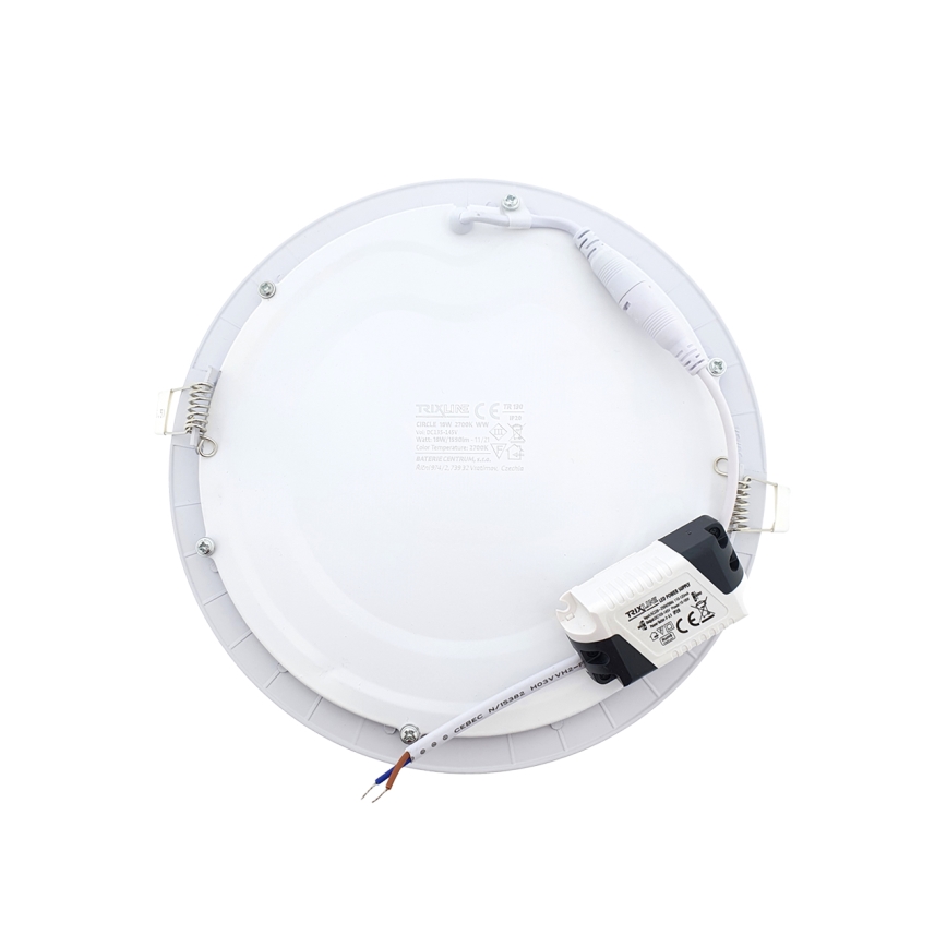 Lampă încastrată LED ROUND LED/18W/230V 2700K