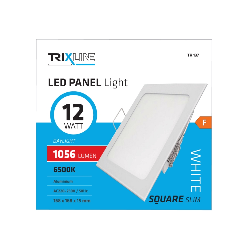 Lampă încastrată LED SQUARE LED/12W/230V 6500K
