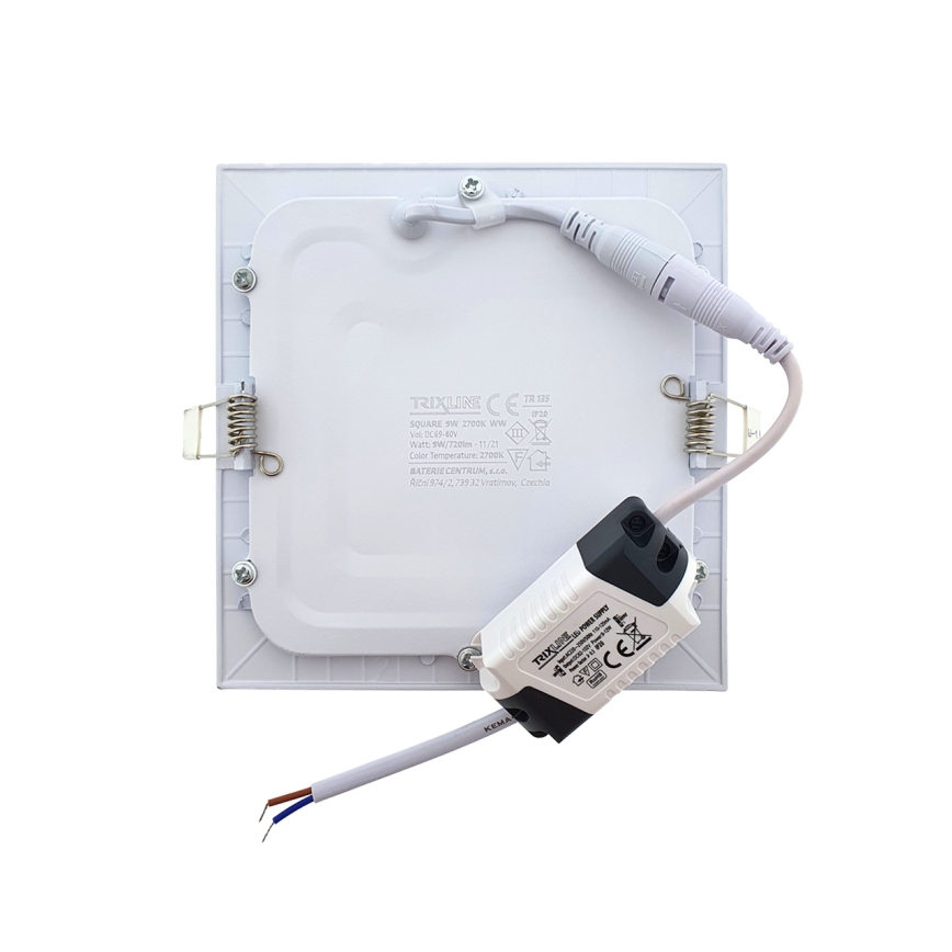 Lampă încastrată LED SQUARE LED/9W/230V 2700K