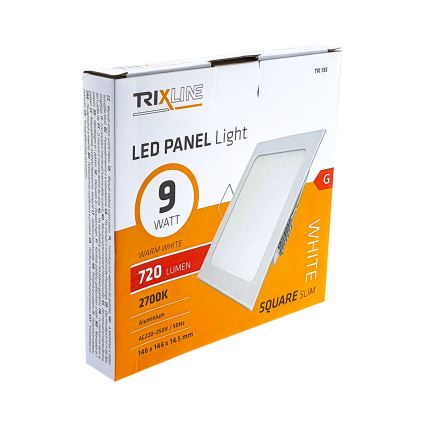 Lampă încastrată LED SQUARE LED/9W/230V 2700K