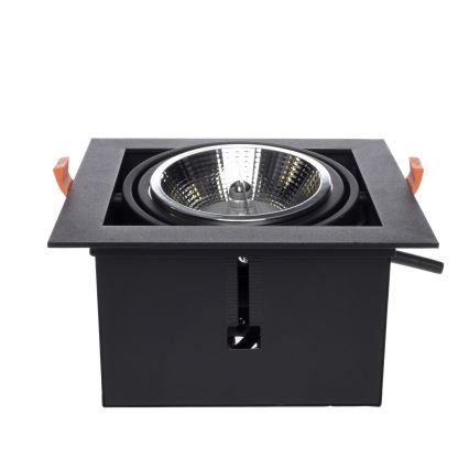 Lampă încastrată PLAZA AR111 1xGU10/12W/230V negru