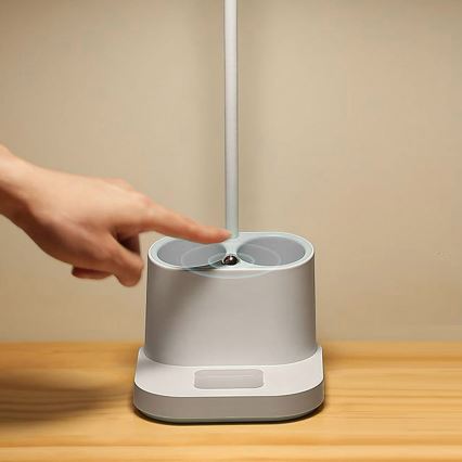 Lampă de birou LED reglabilă, reîncărcabilă, cu suport și powerbank LED/5W/5V 2400mAh