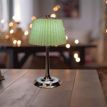 Lampă de birou LED încărcabilă cu touch, reglabilă, LED/1,5W/5V 3000/4000/6000K 1800 mAh, verde