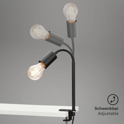 Lampă LED cu clemă 1xE27/4,2W/230V 2700K neagră