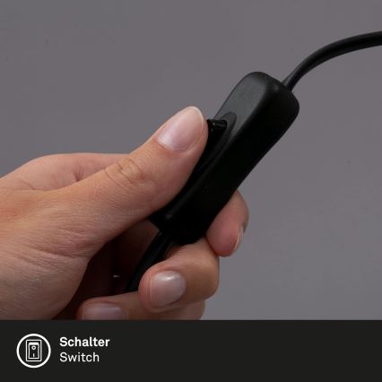 Lampă LED cu clemă 1xE27/4,2W/230V 2700K neagră