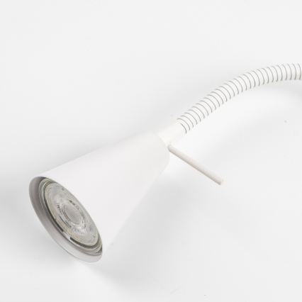Lampă LED cu clemă 1xGU10/4,7W/230V albă
