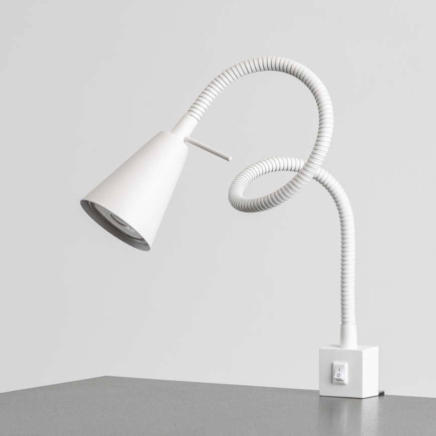 Lampă LED cu clemă 1xGU10/4,7W/230V albă