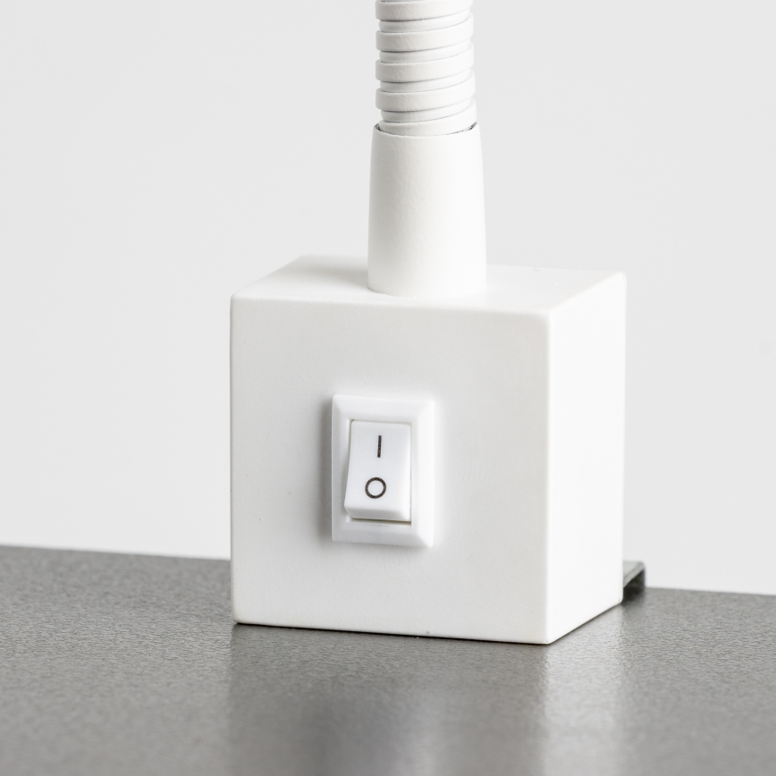 Lampă LED cu clemă 1xGU10/4,7W/230V albă